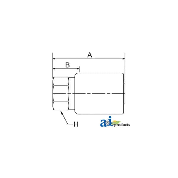 129HY HY-NG Female Inverted SAE 45 - Rigid - Straight 3 x5 x1